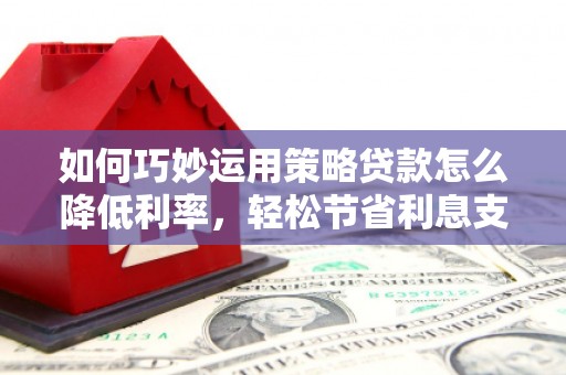 新庄如何巧妙运用策略贷款怎么降低利率，轻松节省利息支出