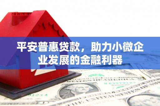 新庄平安普惠贷款，助力小微企业发展的金融利器