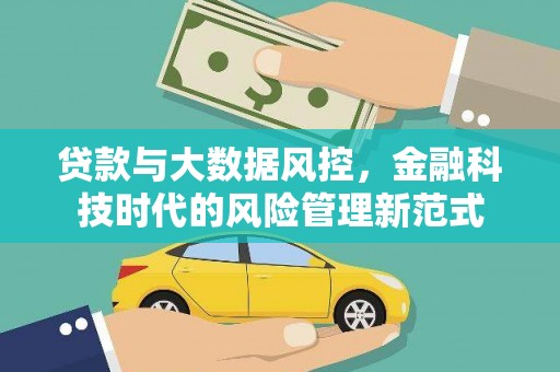 新庄贷款与大数据风控，金融科技时代的风险管理新范式