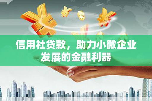 新庄信用社贷款，助力小微企业发展的金融利器