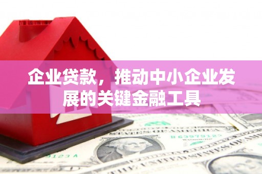 新庄企业贷款，推动中小企业发展的关键金融工具
