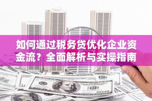 新庄如何通过税务贷优化企业资金流？全面解析与实操指南