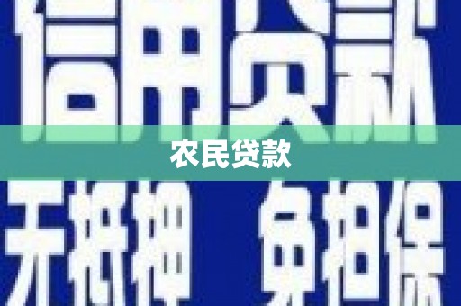新庄农民贷款