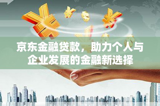 新庄京东金融贷款，助力个人与企业发展的金融新选择