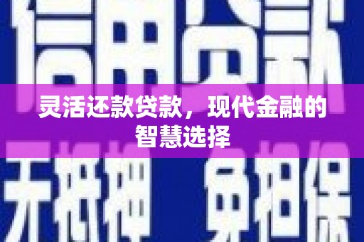 新庄灵活还款贷款，现代金融的智慧选择