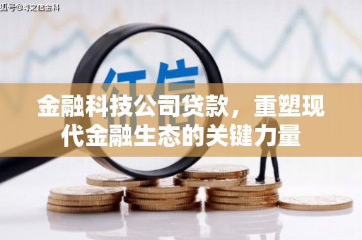 新庄金融科技公司贷款，重塑现代金融生态的关键力量
