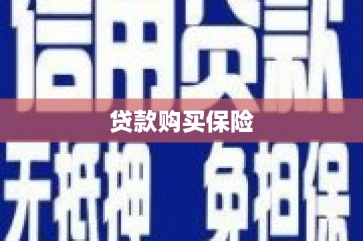 新庄贷款购买保险